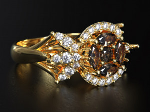 Women jewelry Ring 3dm Modelo de Impressão 3D