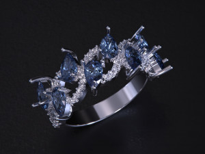 Women jewelry Ring 3dm 3D Print Model