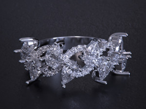 Women jewelry Ring 3dm 3D Print Model
