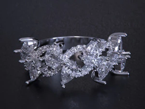 Women jewelry Ring 3dm 3D Print Model