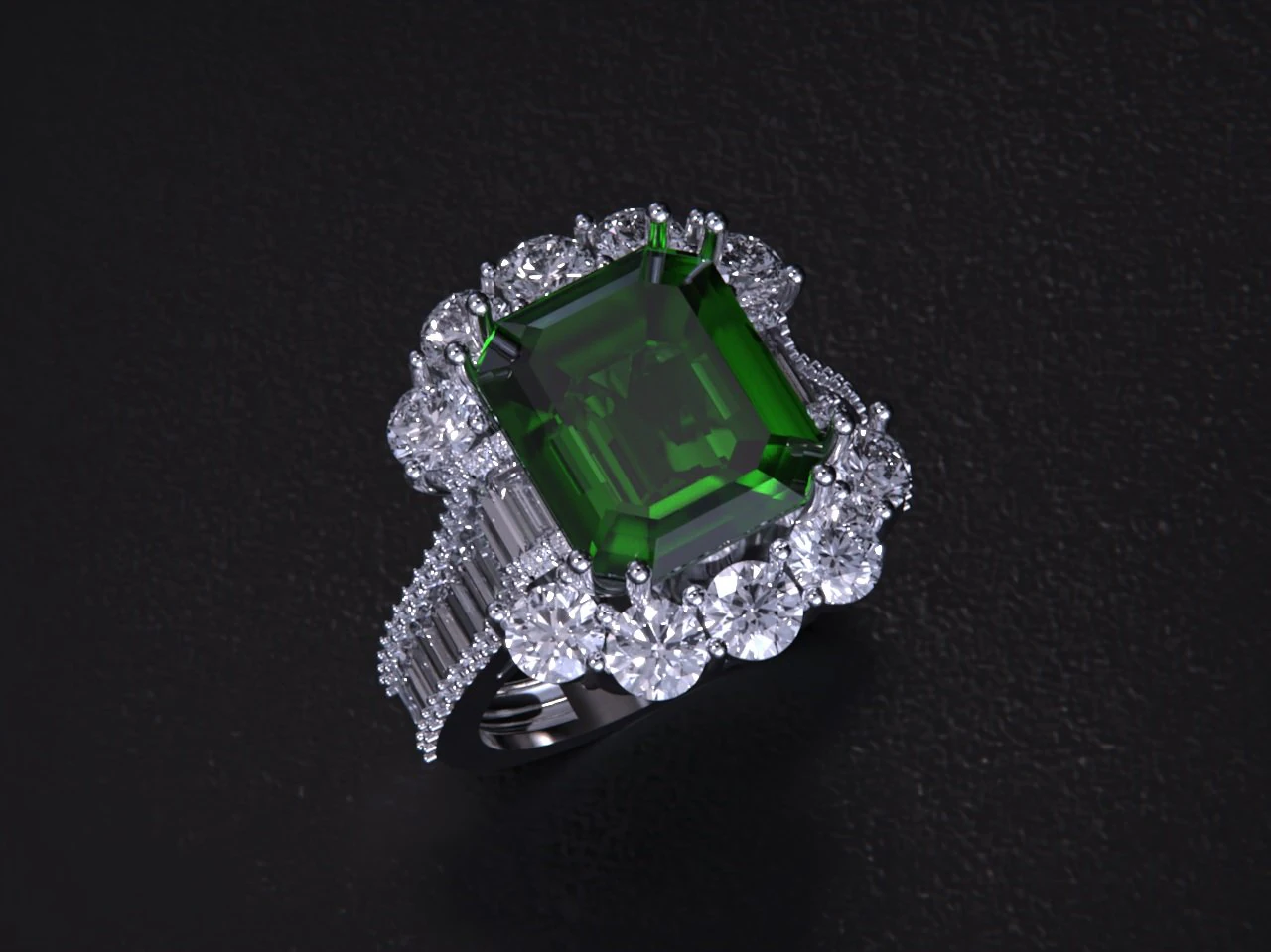 Women jewelry Ring 3D Print Model .c4d .max .obj .3ds .fbx .stl .blend