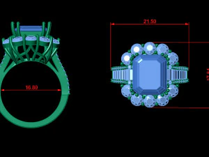 Women jewelry Ring 3D Print Model