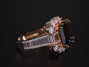 Women jewelry Ring 3Dプリントモデル
