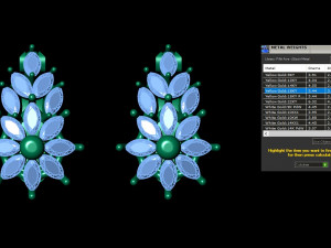 Earrings Gold 3D Baskı Modeli