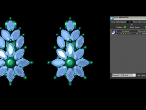 Earrings Gold 3D Baskı Modeli