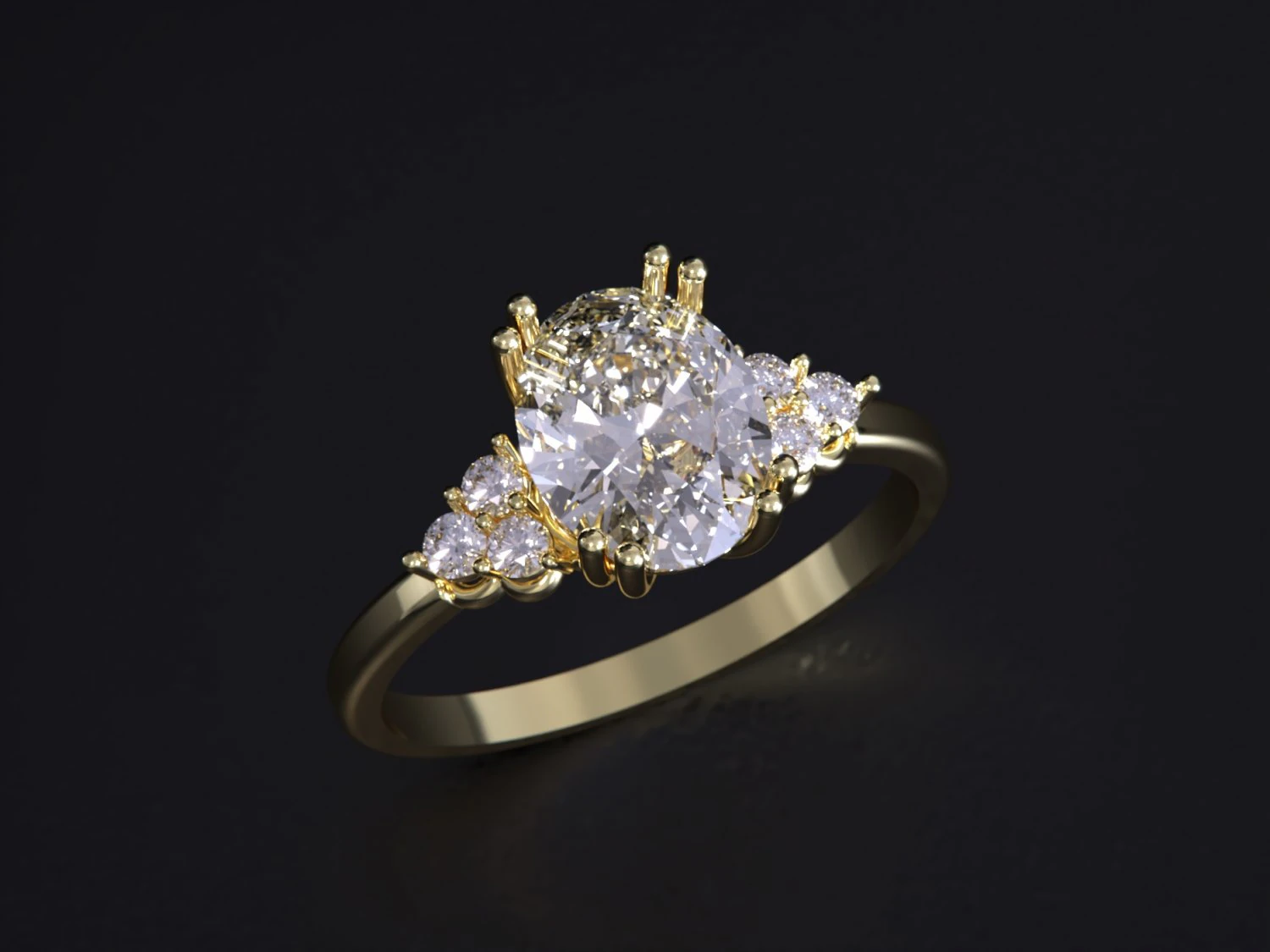 The Fashion of Wedding Ring 3D Print Model .c4d .max .obj .3ds .fbx .stl .blend 