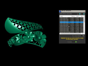 Gold Ring With a Flowers 3D Print Model