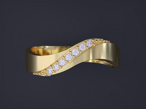 Couple Rings Set 3D Print Model