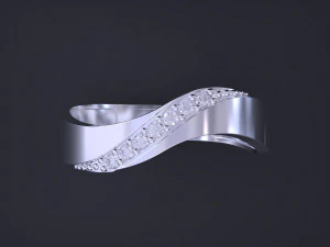 Couple Rings Set 3D Print Model