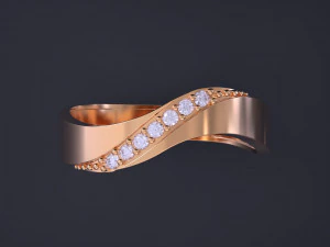 Couple Rings Set 3D Print Model