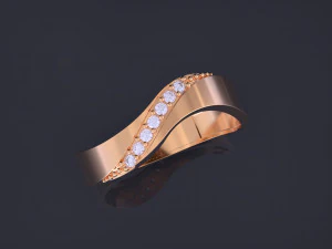 Couple Rings Set 3D Print Model