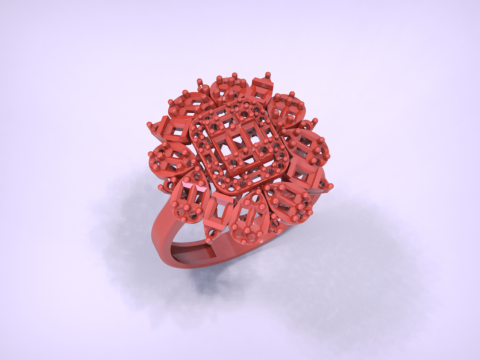 60 Women jewelry Rings Collection 3D 프린트 모델