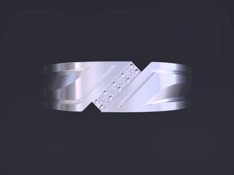Couple Rings Jewelry Set 3D Print Model