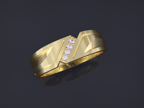 Couple Rings Jewelry Set Modelo de Impressão 3D