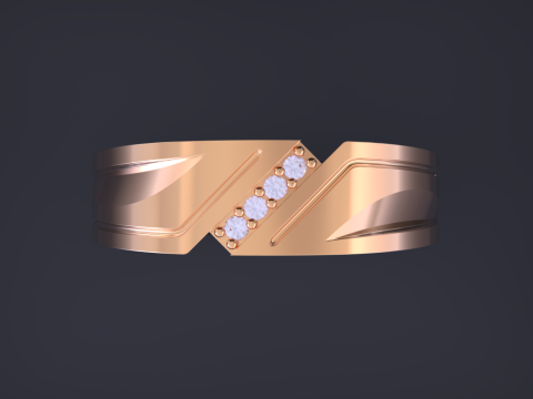Couple Rings Jewelry Set Modelo de Impressão 3D