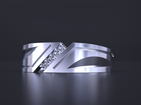 Couple Rings Jewelry Set Modelo de Impressão 3D