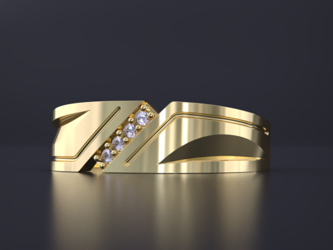 Couple Rings Jewelry Set Modelo de Impressão 3D