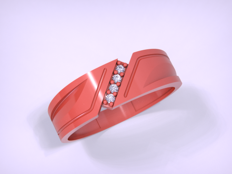 Couple Rings Jewelry Set Modelo de Impressão 3D