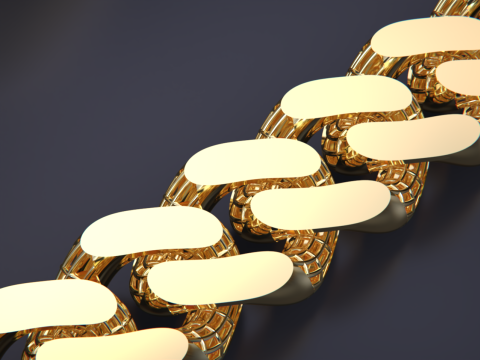 CUBAN LINK CHAIN 3D Print Model