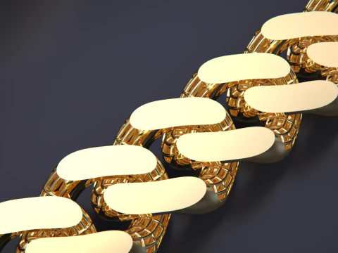 CUBAN LINK CHAIN 3D Print Model