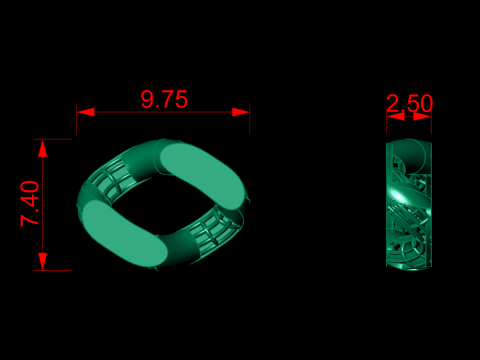 CUBAN LINK CHAIN 3D Print Model