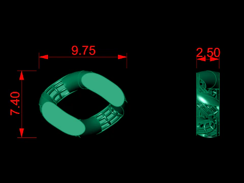 CUBAN LINK CHAIN 3D Print Model