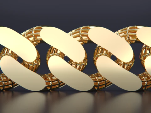 CUBAN LINK CHAIN 3D Print Model