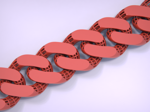 CUBAN LINK CHAIN 3D Print Model