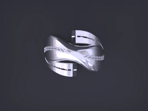 Luxury jewelry ring 3D Print Model