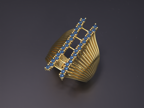Women Jewelry Ring 3D Print Model