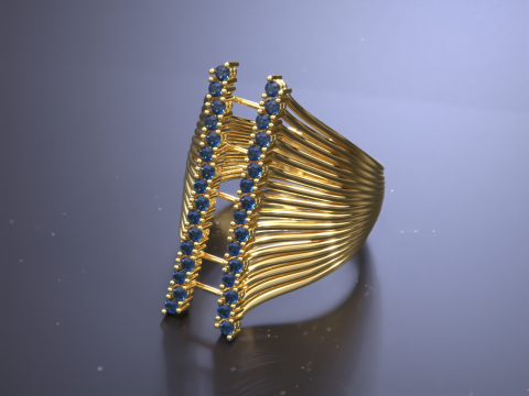 Women Jewelry Ring 3D Print Model