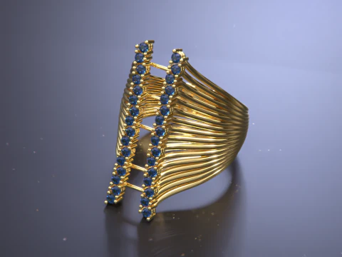 Women Jewelry Ring 3D Print Model
