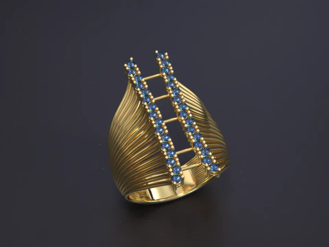 Women Jewelry Ring 3D Print Model