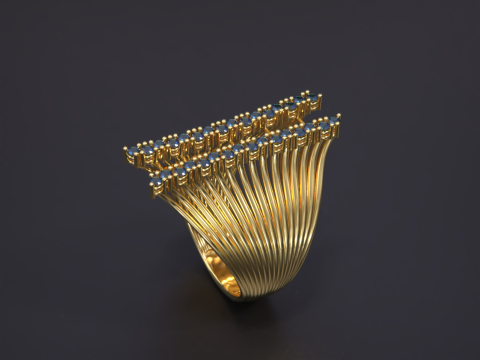 Women Jewelry Ring 3D Print Model