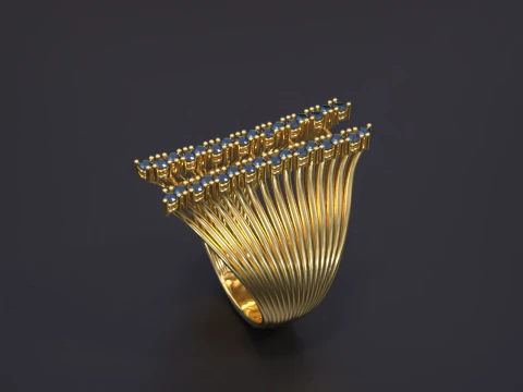 Women Jewelry Ring 3D Print Model