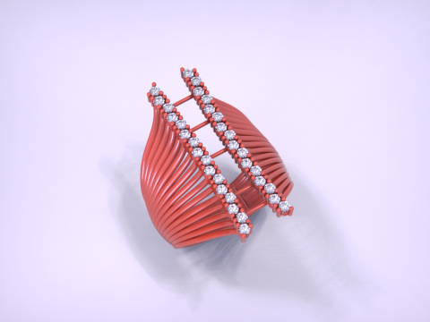 Women Jewelry Ring 3D Print Model