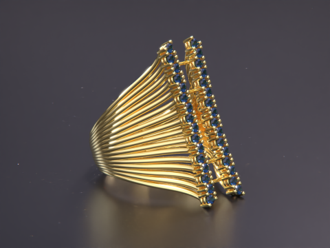 Women Jewelry Ring 3D Print Model