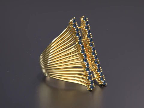 Women Jewelry Ring 3D Print Model