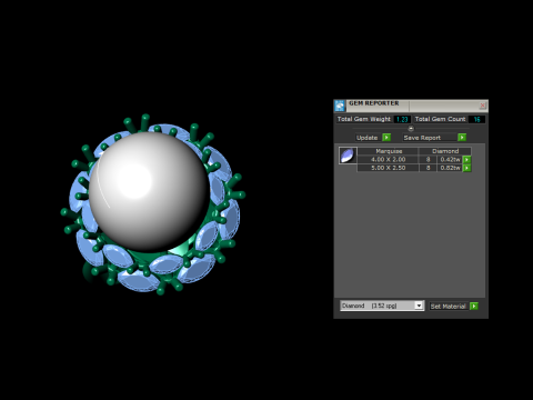 Pearl jewelry ring 3D Print Model