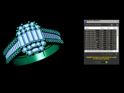 Emerald Cut Ring 3D-printmodel