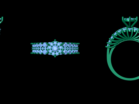 Solitaire Jewelry Ring 3D Print Model