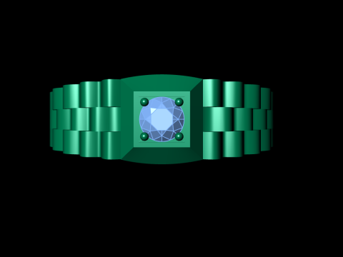 Signet Ring Diamond Link Style 3D Принт Модель