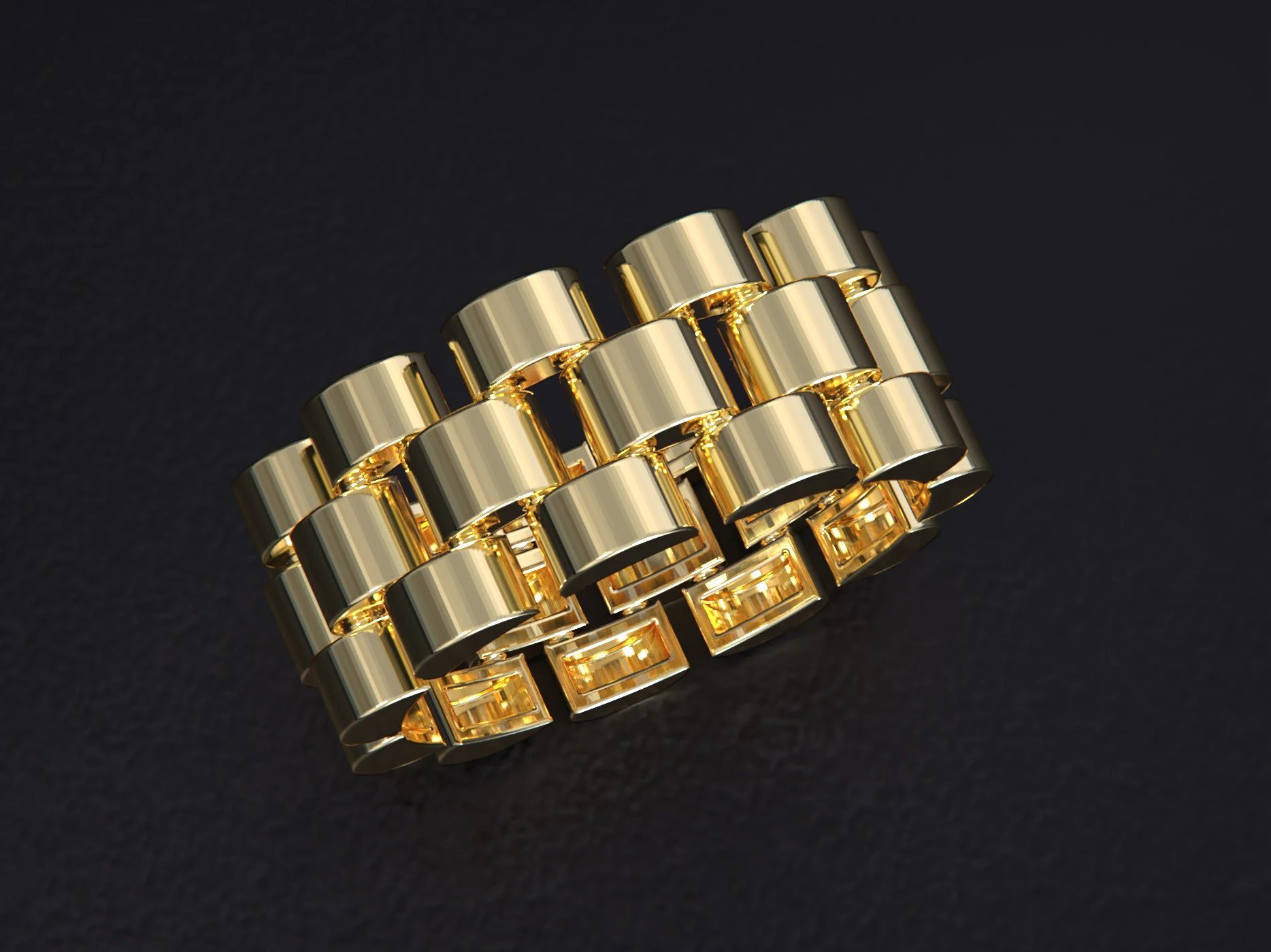 Watch link band width 8 mm 3D Print Model .c4d .max .obj .3ds .fbx .stl .blend 
