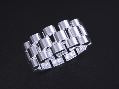 Watch link band width 8 mm 3D 프린트 모델