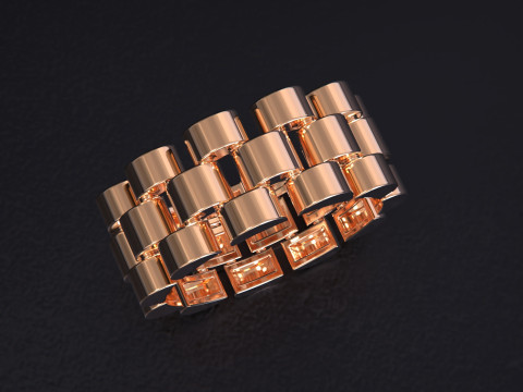 Watch link band width 8 mm 3D 프린트 모델