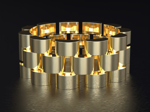 Watch link band width 8 mm 3D 프린트 모델