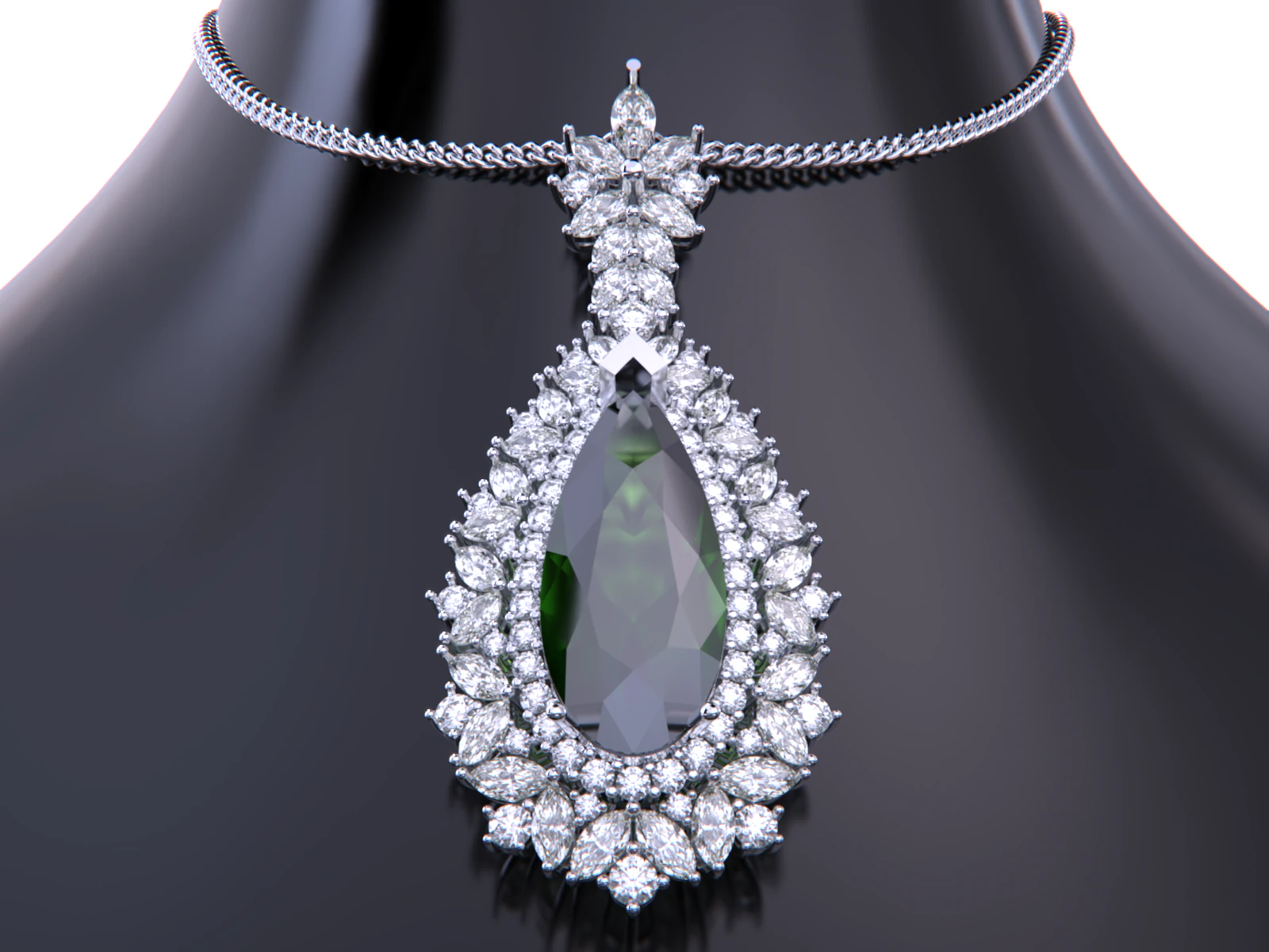 Jewelry necklace pendant 3D Print Model .c4d .max .obj .3ds .fbx .stl .blend 