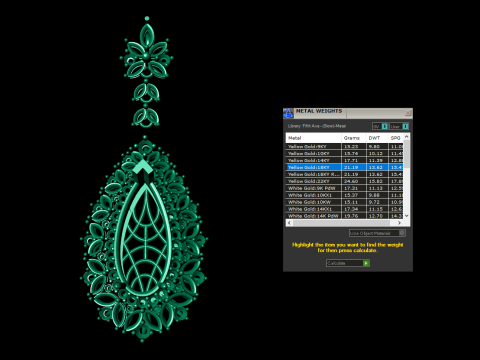 Jewelry necklace pendant 3D 프린트 모델