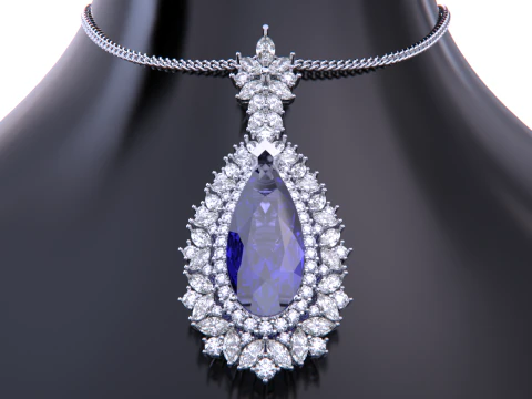 Jewelry necklace pendant 3D Print Model