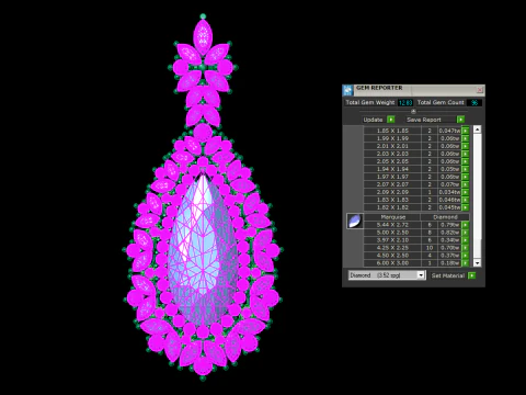 Jewelry necklace pendant 3D Print Model